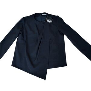 BALENCIAGA Asymmetric Satin Evening Jacket